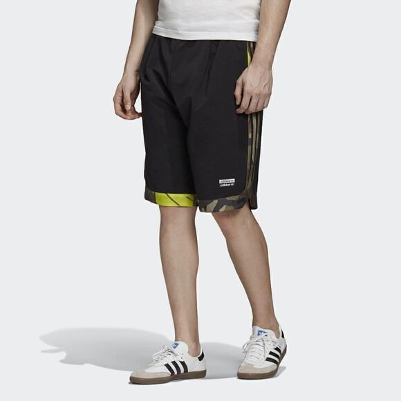 Adidas Originals Ryv Camo Shorts Sports Black GK5915 Men's Size Small S Belt - Picture 3 of 15